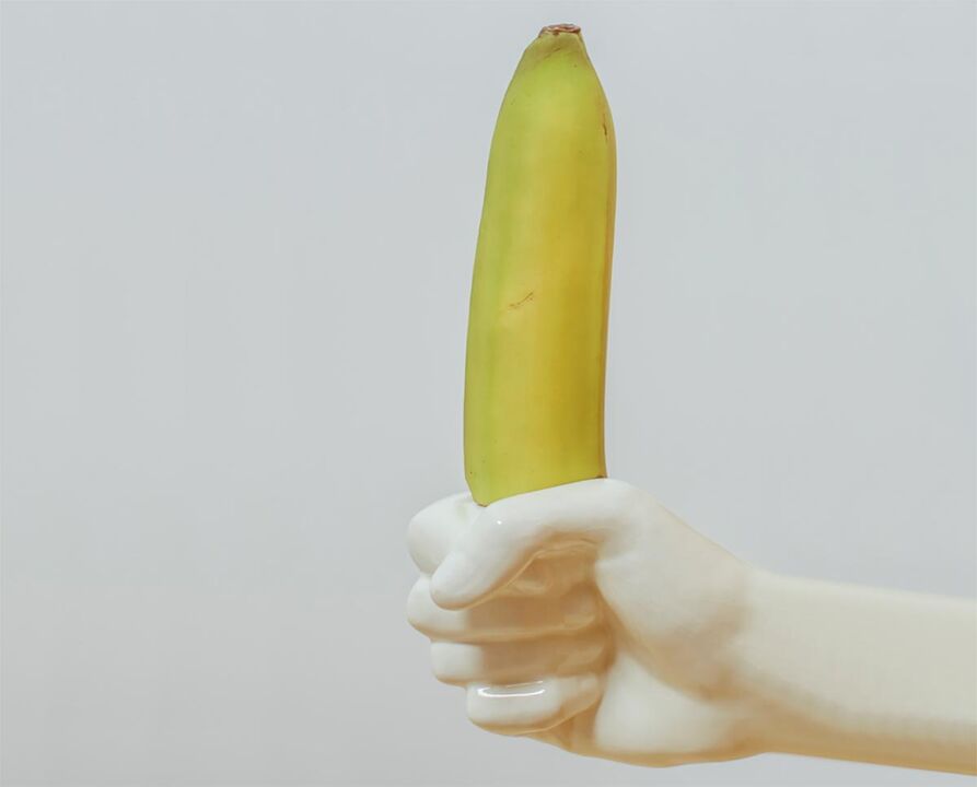 O plátano simboliza o pene agrandado