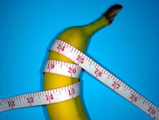 Plátano e centímetro simbolizan un pene agrandado