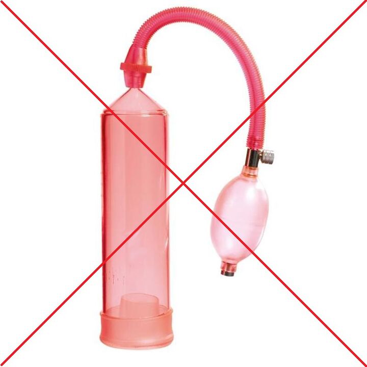 Contraindicacións para o uso de bombas de baleiro